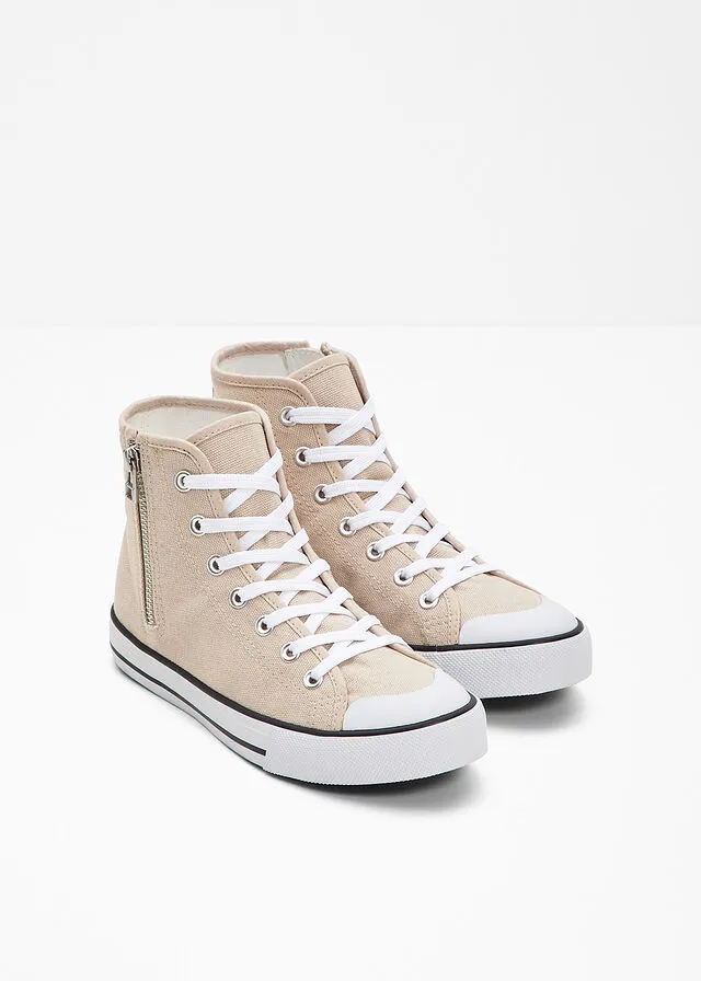 Sneakers altos Beige