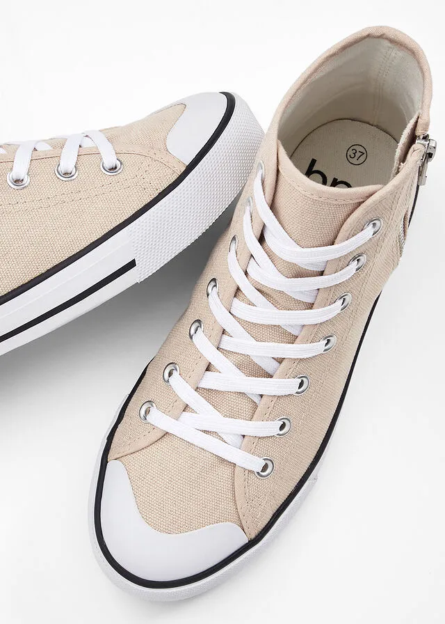 Sneakers altos Beige