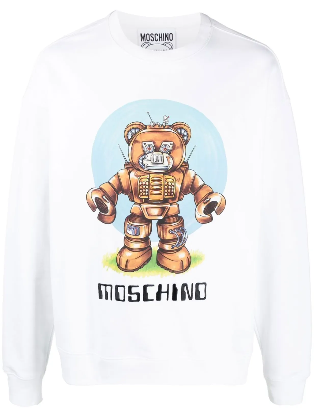 SUDADERA PRINT BLANCA