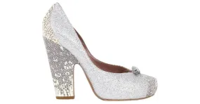 Tabitha Simmons Tacones de cuero Plata 