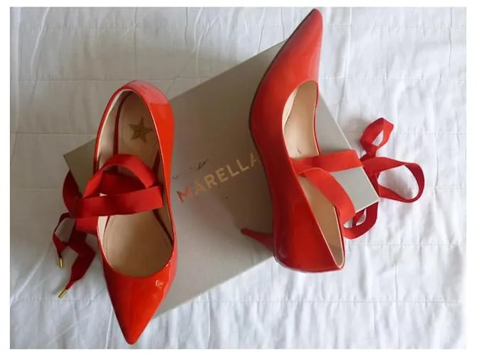 Tacones charol MARELLA Roja 