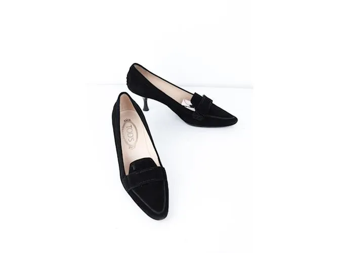 Tod's Tacones de gamuza Negro 