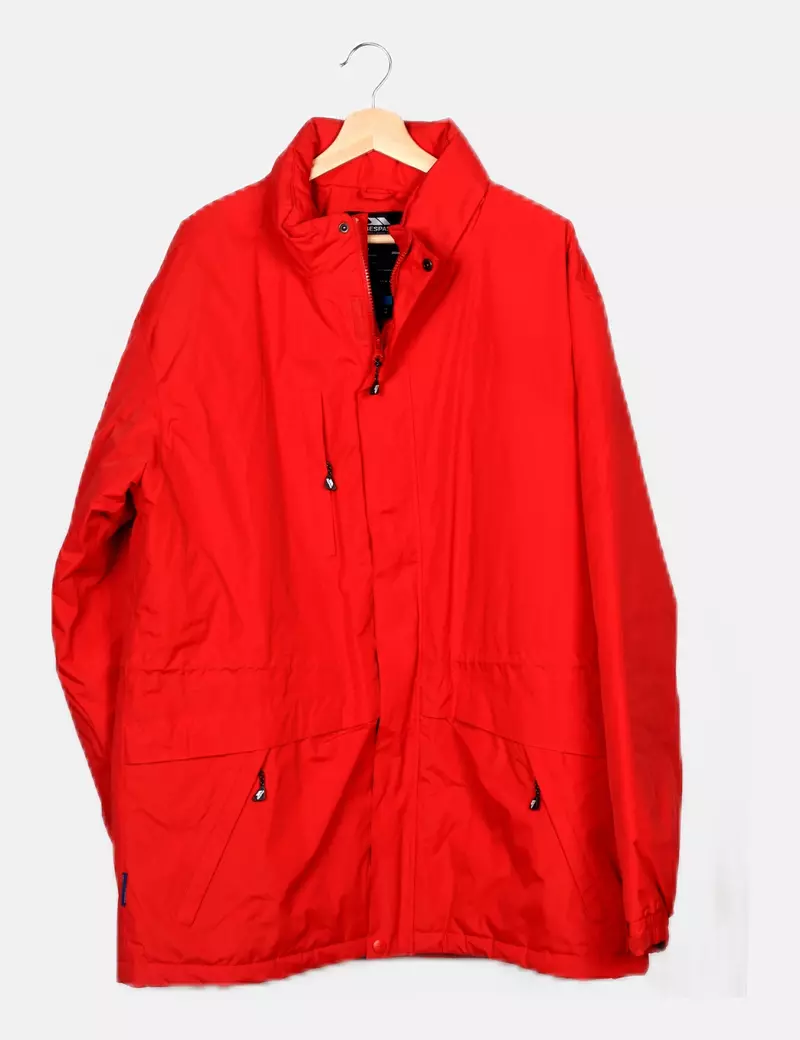 Trespass Parka roja básica