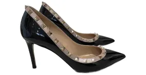 VALENTINO GARAVANI Tacones T.UE 38.5 Charol Negro 