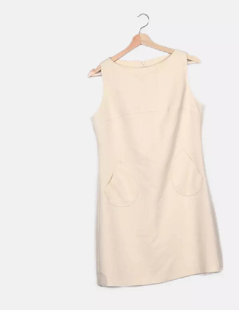 Vestire  Vestido beige liso