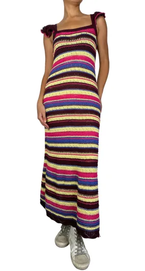 ZARA Vestido Tejido Multicolor